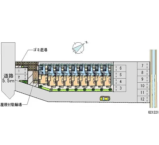 ★手数料０円★市原市姉崎　月極駐車場（LP）